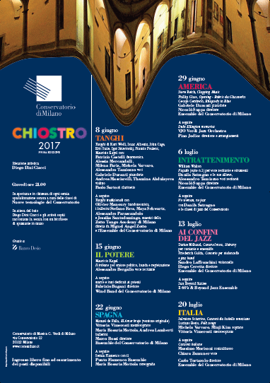 Chiostro 2017 Chiostro 2017